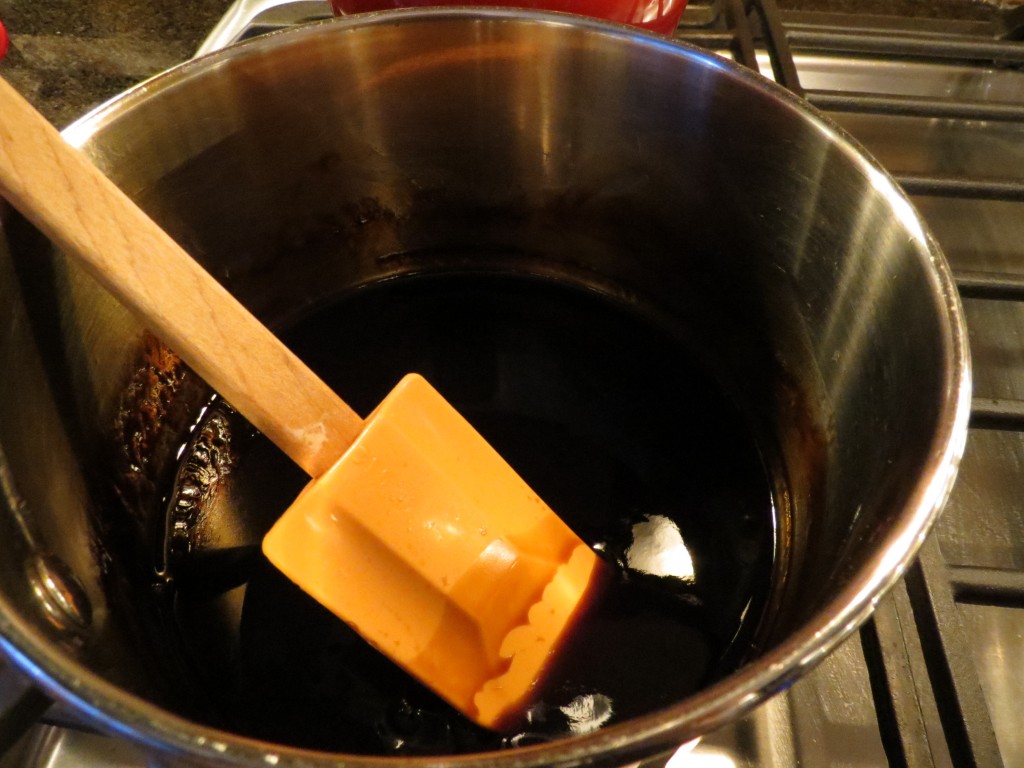 Once combined, these basic sauce ingredients look like black velvet and taste divine!