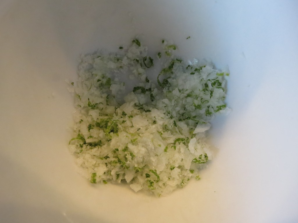 Lime Salt.  So good sprinkled on fried tortillas, and also amazing on roasted tomatoes.