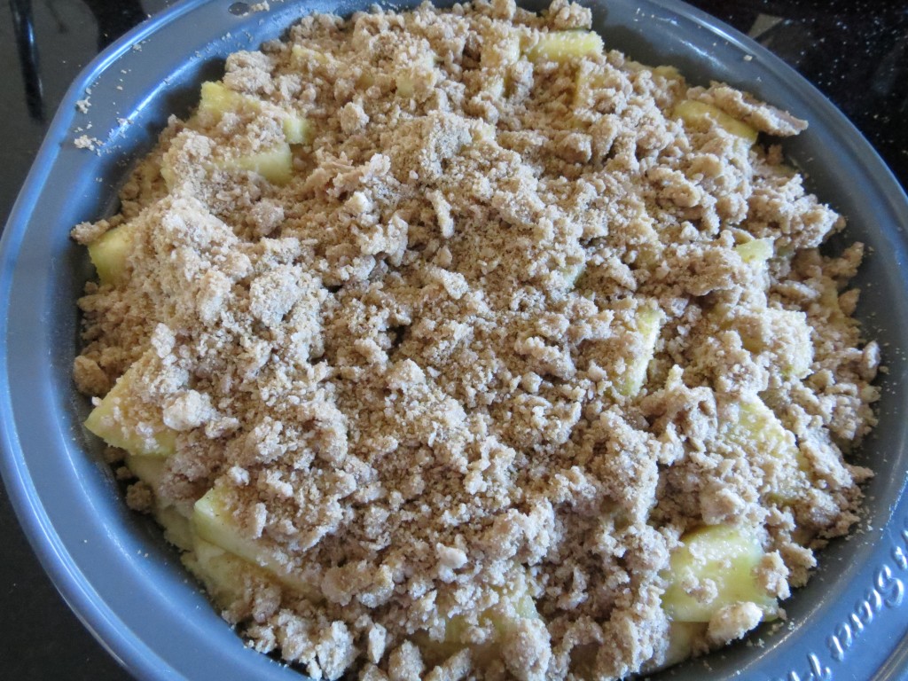 Streusel.  One of the world's best dessert toppings ever.