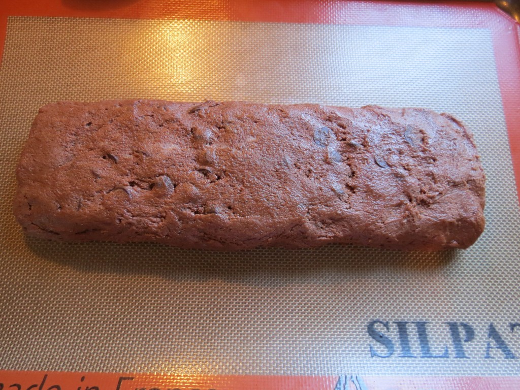 Shaping this cookie dough into a log was a piece of cake.