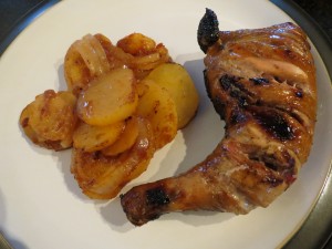 Barbecued Clamato Chicken and Potatoes A La Ketchup