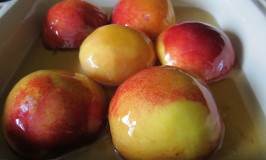 Vermouth Roasted Peaches